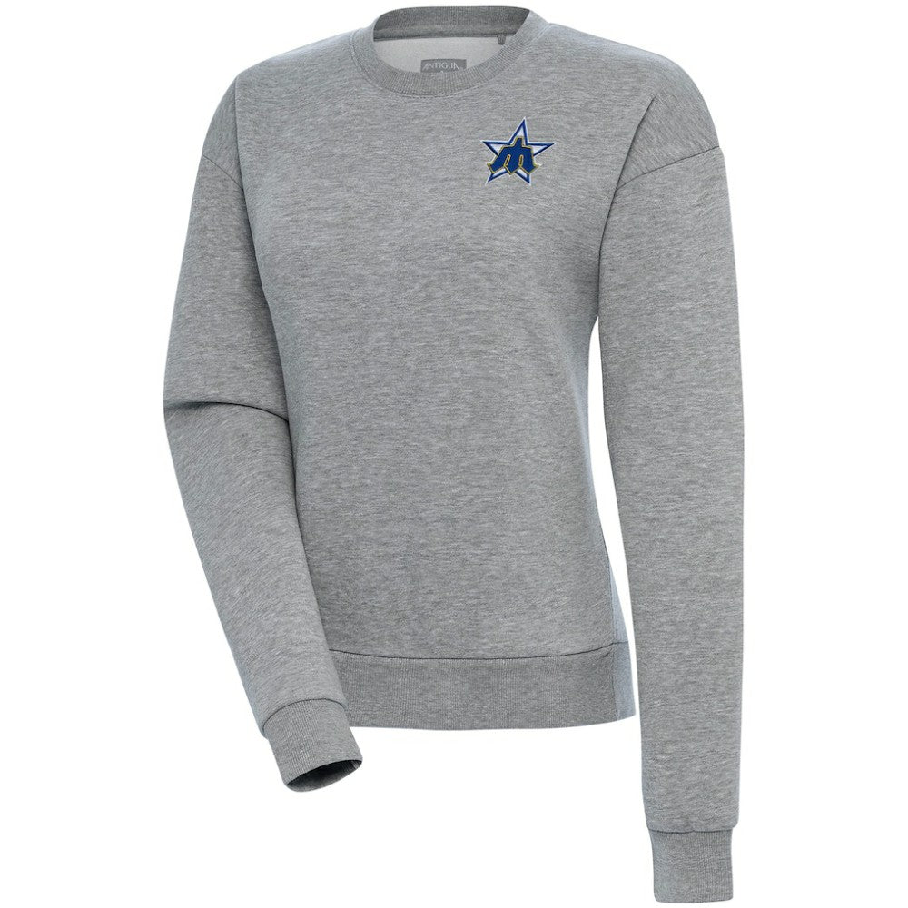 MLB Seattle Mariners Antigua Women's Cooperstown Victory Crewneck Pullover Sweatshirt
