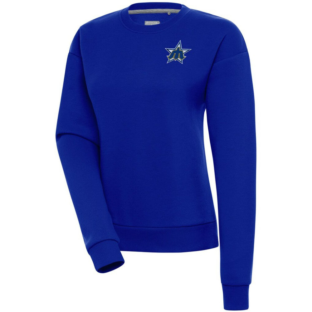 MLB Seattle Mariners Antigua Women's Cooperstown Victory Crewneck Pullover Sweatshirt