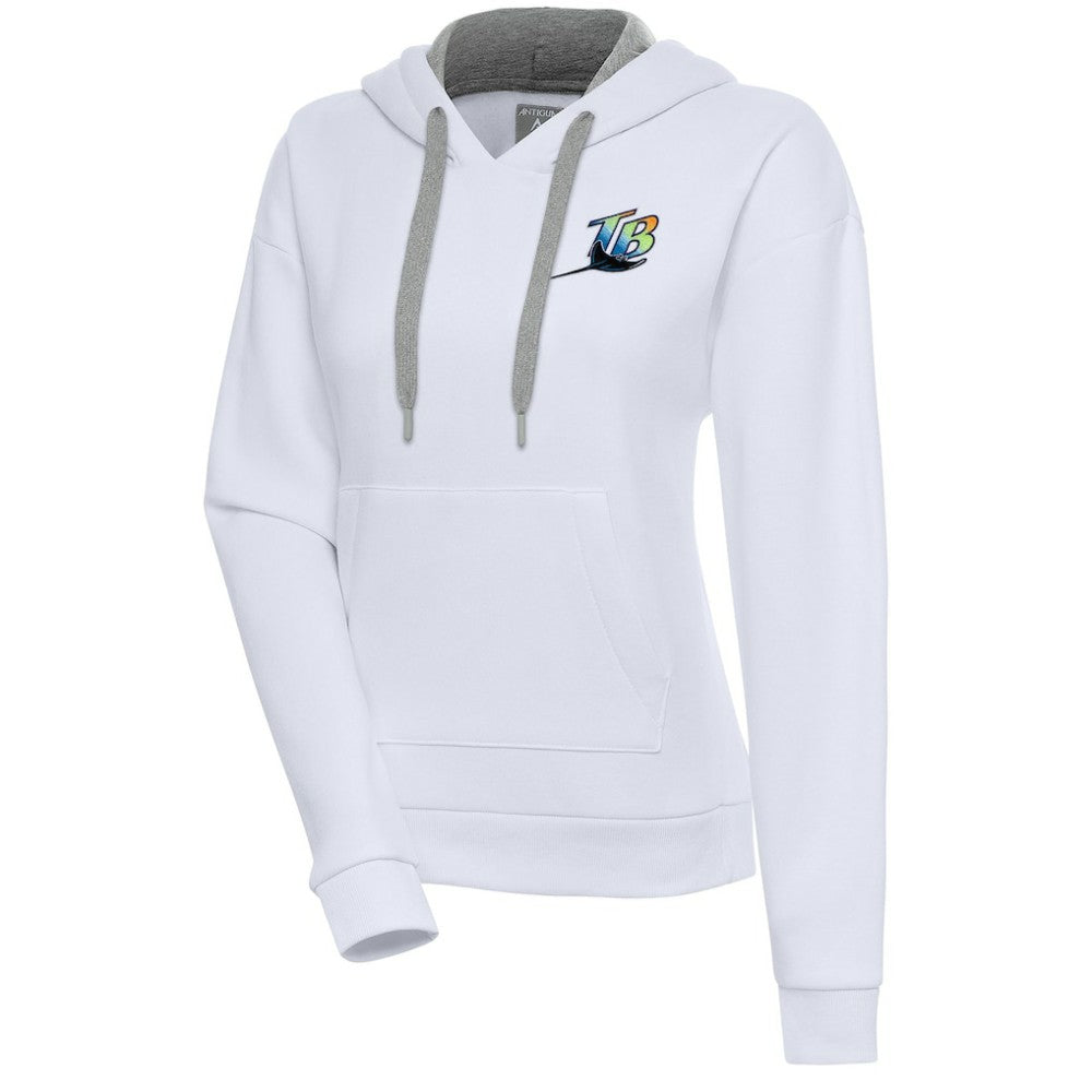 MLB Tampa Bay Rays Antigua Women's Cooperstown Victory Pullover Hoodie