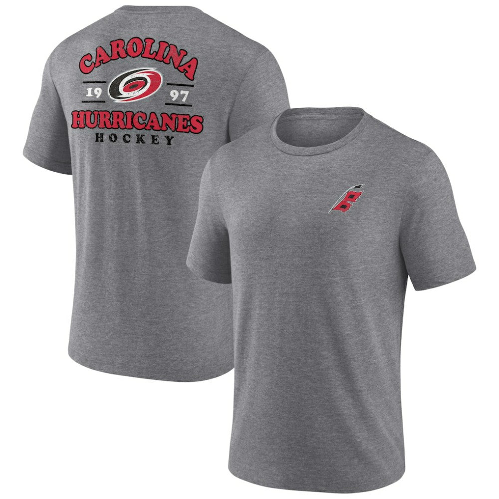 NHL Heather Gray Carolina Hurricanes Winger Tri-Blend T-Shirt