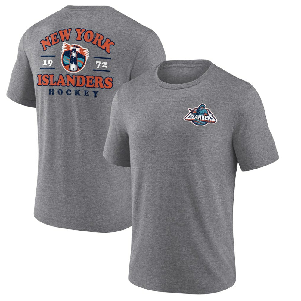 NHL Heather Gray New York Islanders Winger Tri-Blend T-Shirt