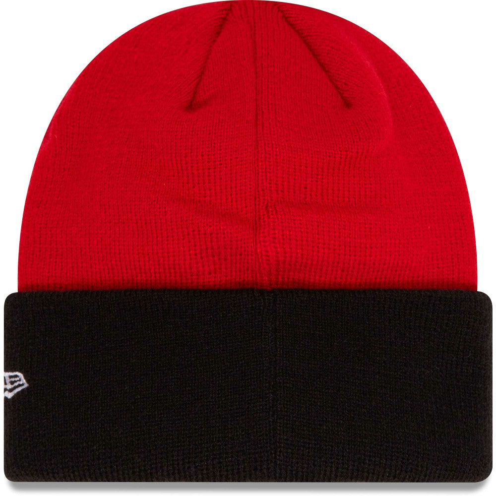 AC Milan New Era Youth Wordmark Cuffed Knit Hat - New Era Red