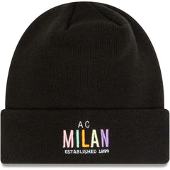 AC Milan New Era Wordmark Cuffed Knit Hat - New Era Black