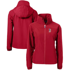 MLB Boston Red Sox Cutter & Buck Women's Charter Eco Recycled Full-Zip Jacket