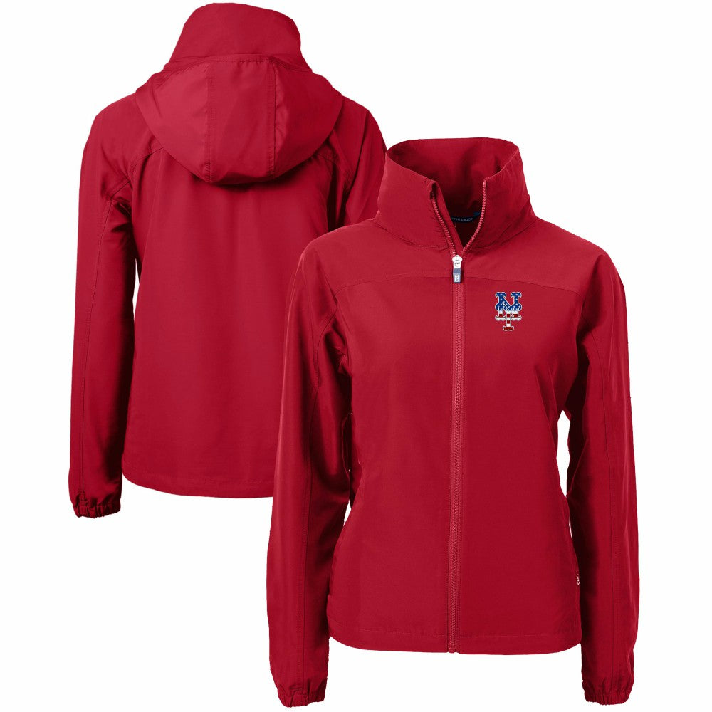 MLB New York Mets Cutter & Buck Women's Charter Eco Recycled Full-Zip Jacket