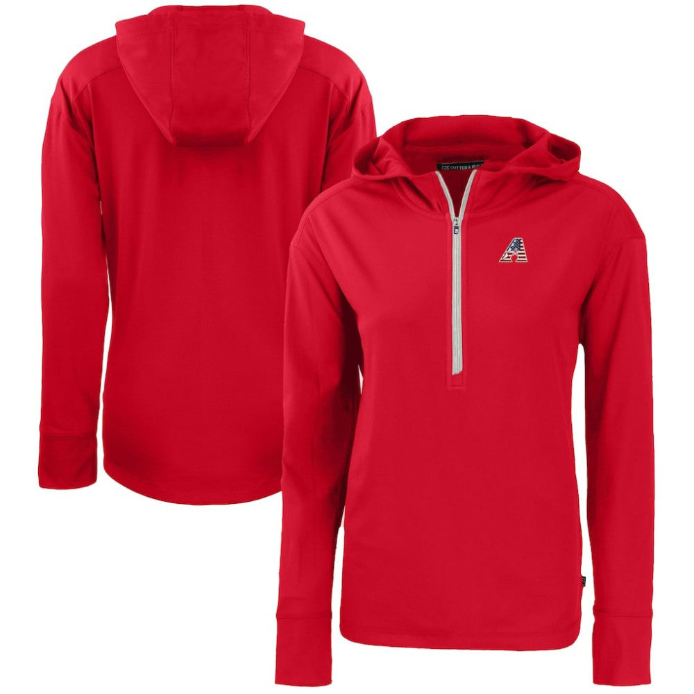 MLB Arizona Diamondbacks Cutter & Buck Women's Daybreak Eco Recycled Half-Zip Hoodie
