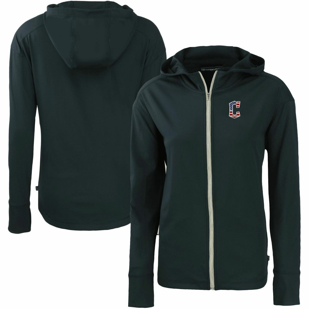 MLB Cleveland Guardians Cutter & Buck Women's Daybreak Eco Recycled Full-Zip Hoodie