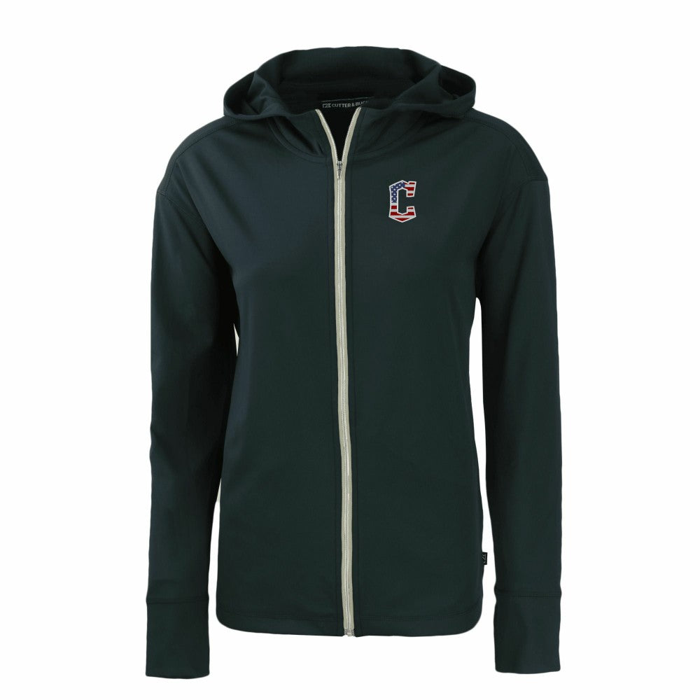 MLB Cleveland Guardians Cutter & Buck Women's Daybreak Eco Recycled Full-Zip Hoodie