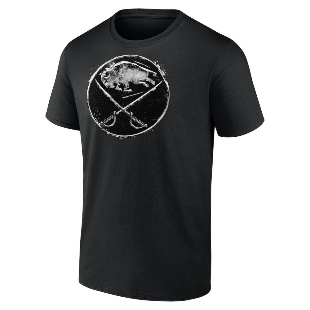 NHL Black Buffalo Sabres Iced Out T-Shirt