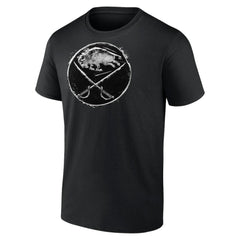 NHL Black Buffalo Sabres Iced Out T-Shirt