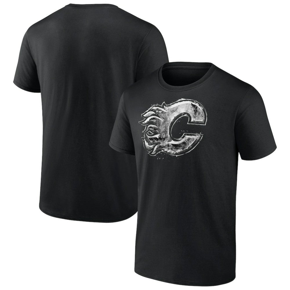 NHL Black Calgary Flames Iced Out T-Shirt