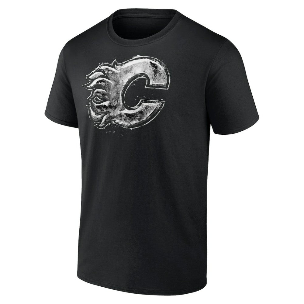 NHL Black Calgary Flames Iced Out T-Shirt