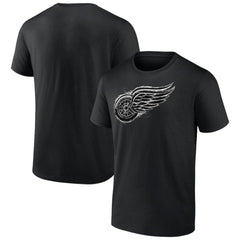 NHL Black Detroit Red Wings Iced Out T-Shirt