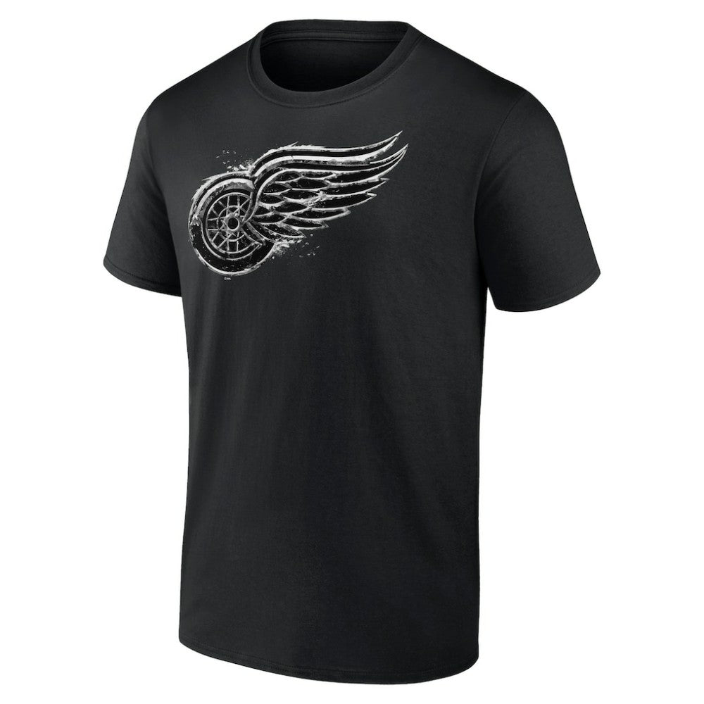 NHL Black Detroit Red Wings Iced Out T-Shirt