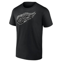 NHL Black Detroit Red Wings Iced Out T-Shirt