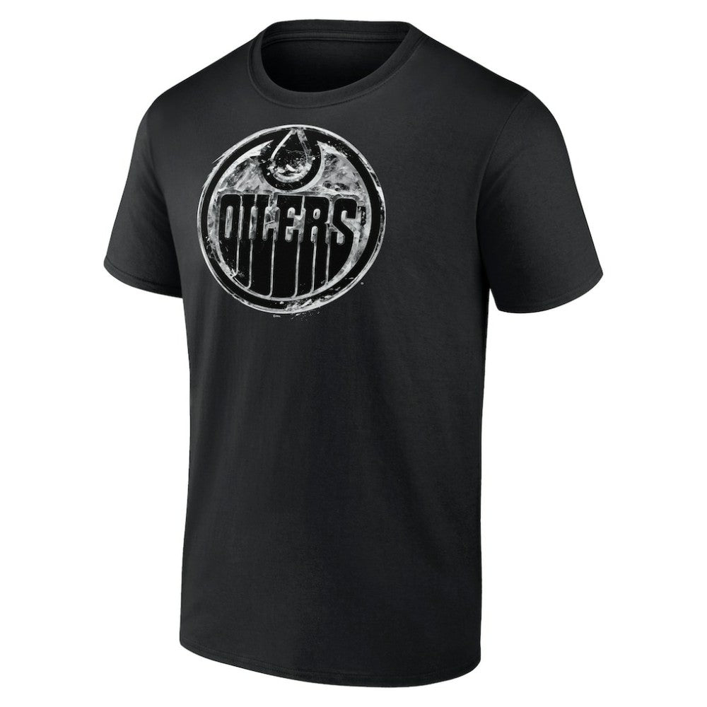 NHL Black Edmonton Oilers Iced Out T-Shirt