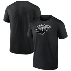 NHL Black Minnesota Wild Iced Out T-Shirt