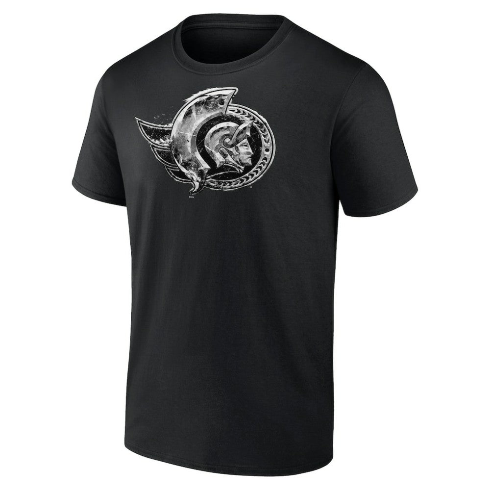 NHL Black Ottawa Senators Iced Out T-Shirt