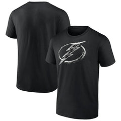 NHL Black Tampa Bay Lightning Iced Out T-Shirt