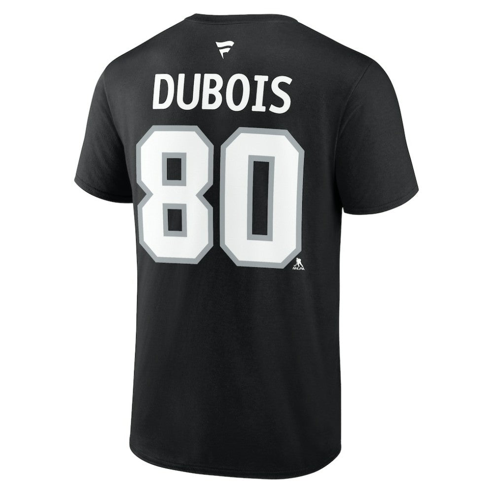 NHL Black Pierre-Luc Dubois Los Angeles Kings Fanatics Authentic Stack Name & Number T-Shirt