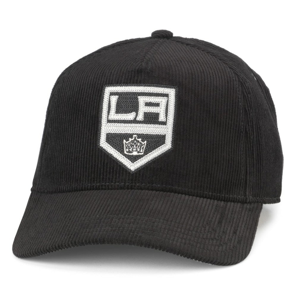 NHL Black Los Angeles Kings American Needle Corduroy Chain Stitch Adjustable Hat