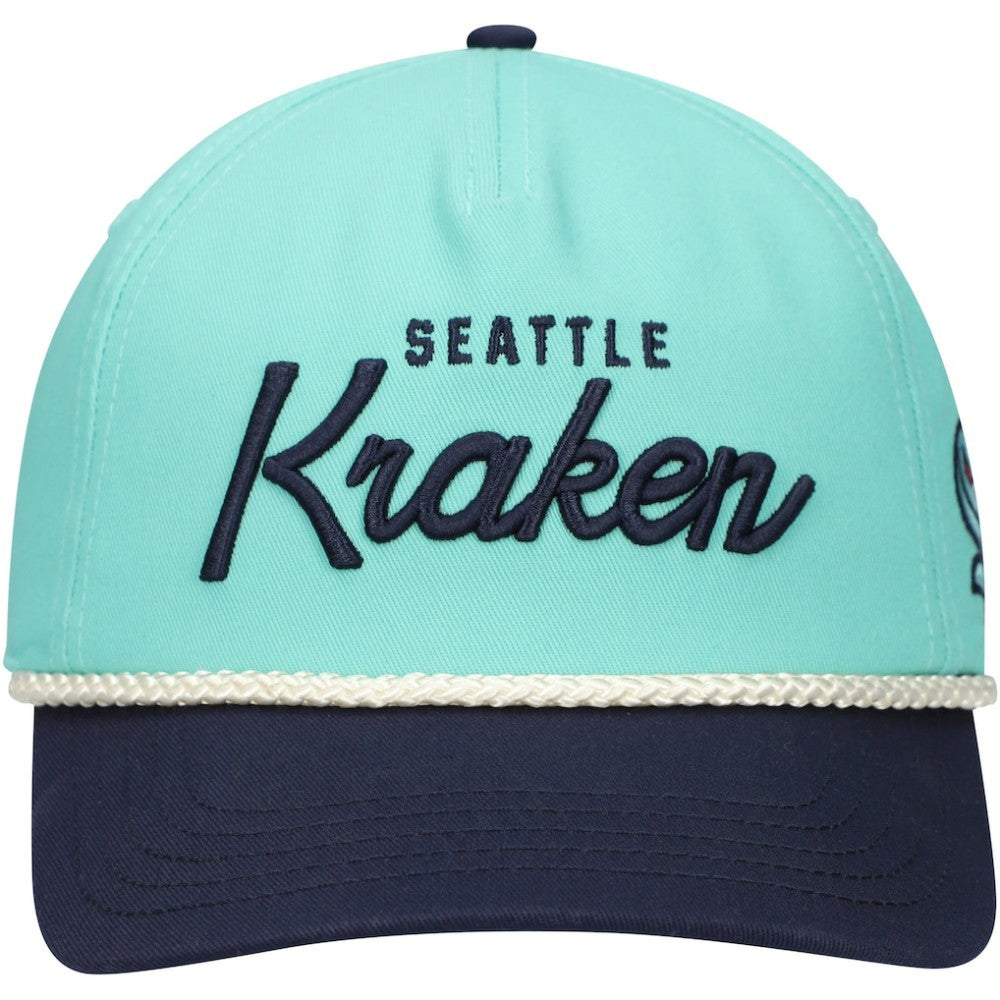 NHL Light Blue/Deep Sea Blue Seattle Kraken American Needle Roscoe Washed Twill Adjustable Hat