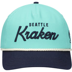 NHL Light Blue/Deep Sea Blue Seattle Kraken American Needle Roscoe Washed Twill Adjustable Hat