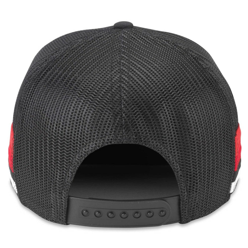 NHL Black Chicago Blackhawks American Needle HotFoot Stripes Trucker Adjustable Hat
