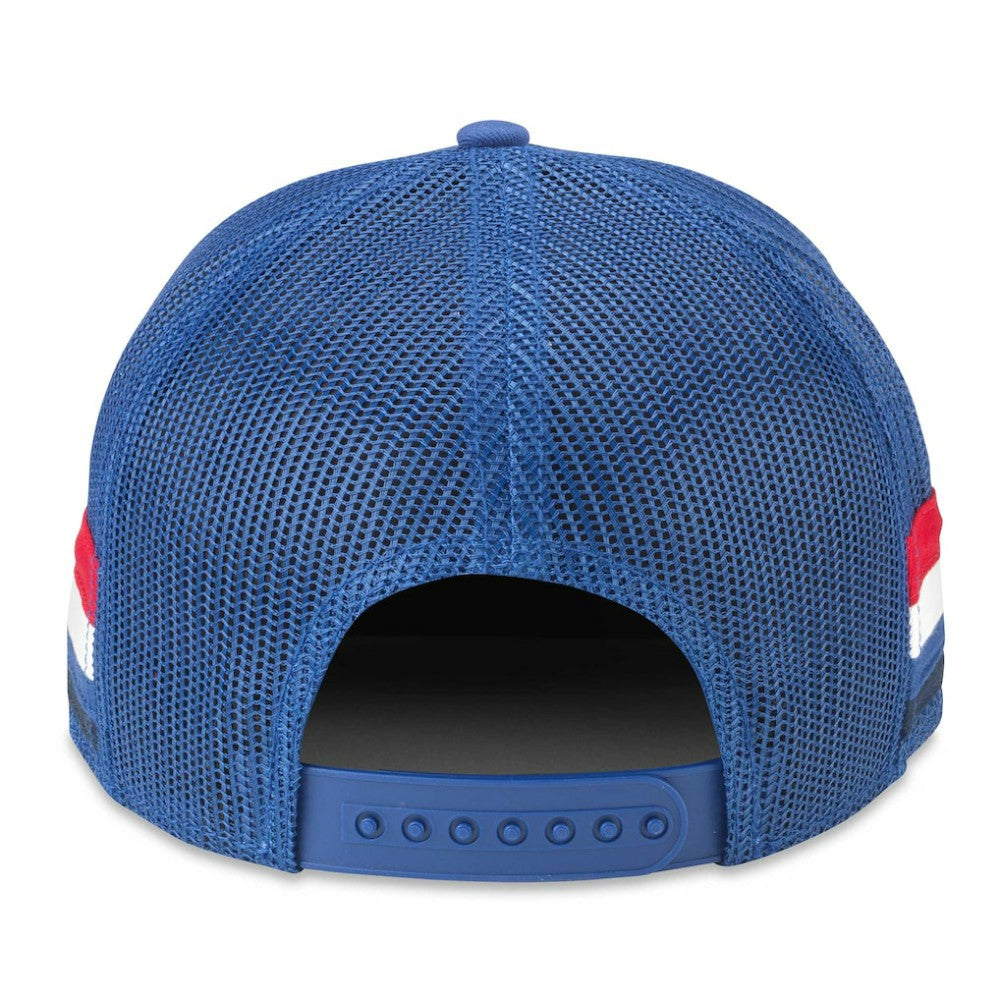 NHL Blue New York Rangers American Needle HotFoot Stripes Trucker Adjustable Hat