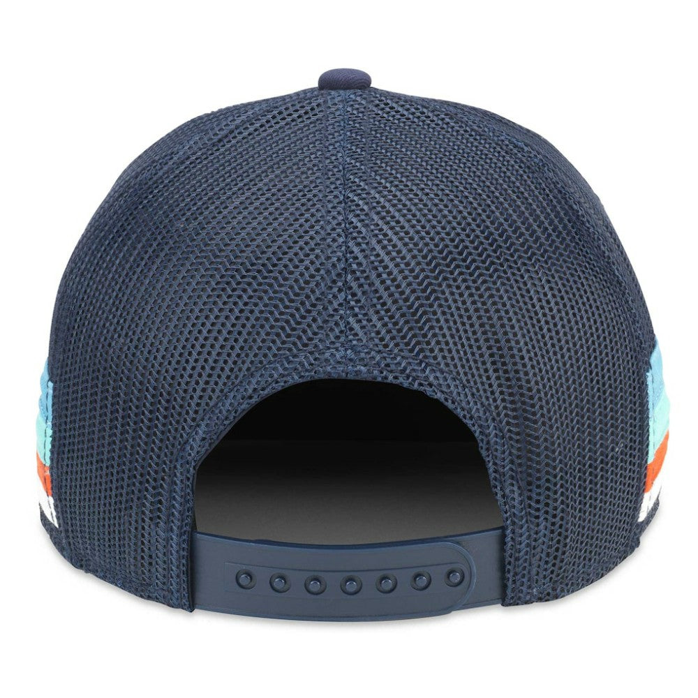 NHL Deep Sea Blue Seattle Kraken American Needle HotFoot Stripes Trucker Adjustable Hat
