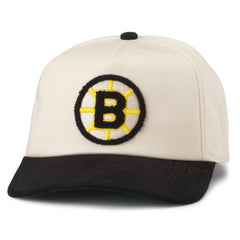 NHL White/Black Boston Bruins American Needle Burnett Adjustable Hat