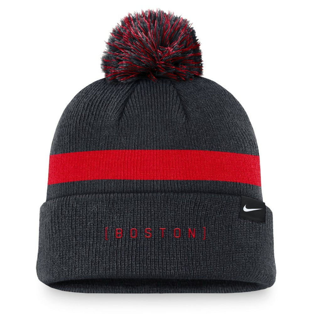 MLB Boston Red Sox Nike Hometown Peak Cuffed Knit Hat with Pom