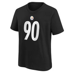 T.J. Watt  Youth Player Name & Number T-Shirt - Pittsburgh Steelers