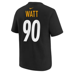 T.J. Watt  Youth Player Name & Number T-Shirt - Pittsburgh Steelers