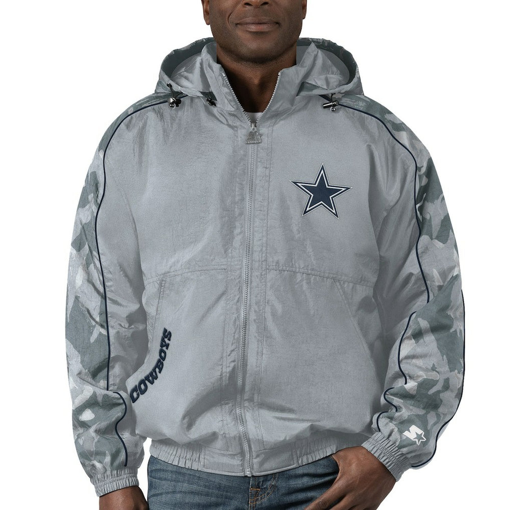 Starter Throwback Thursday Night Lights Hoodie Full-Zip Jacket - Dallas Cowboys