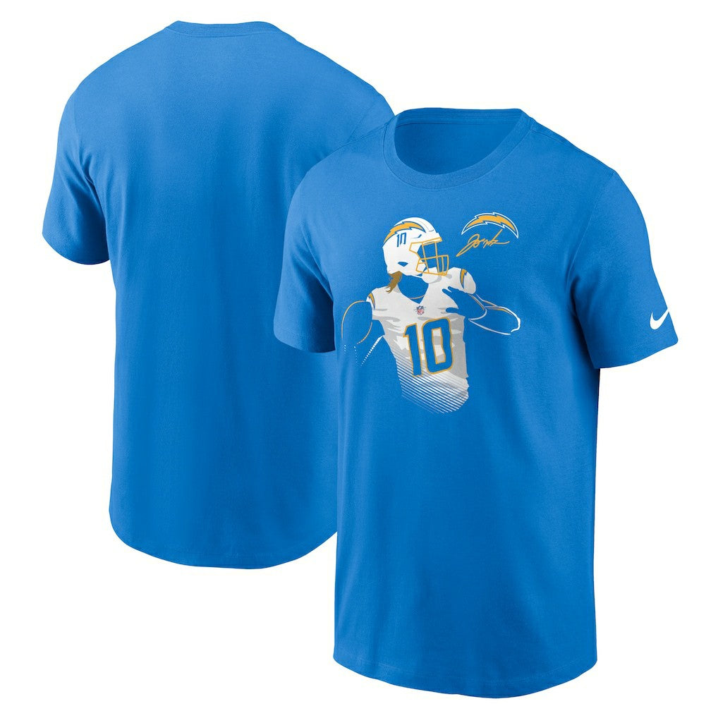 Justin Herbert  Player Graphic T-Shirt - Los Angeles Chargers