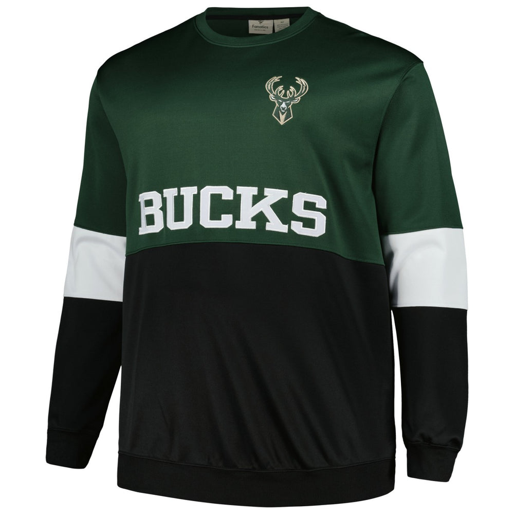 NBA Milwaukee Bucks Big & Tall Split Pullover Sweatshirt