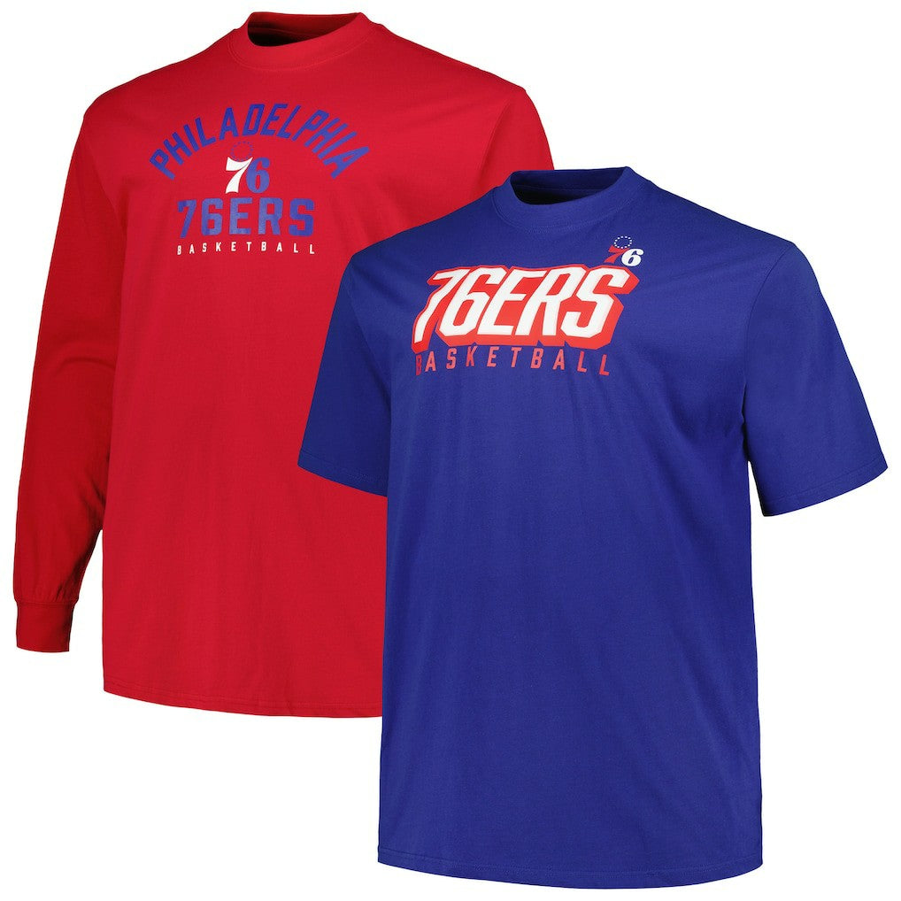 NBA Philadelphia 76ers Big & Tall Short Sleeve & Long Sleeve T-Shirt Set