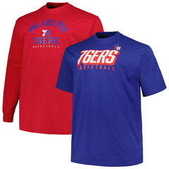 NBA Philadelphia 76ers Big & Tall Short Sleeve & Long Sleeve T-Shirt Set