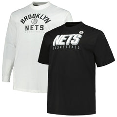 NBA Brooklyn Nets Big & Tall Short Sleeve & Long Sleeve T-Shirt Set