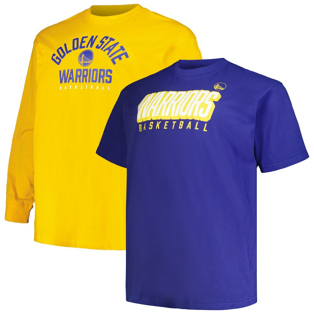 NBA Golden State Warriors Big & Tall Short Sleeve & Long Sleeve T-Shirt Set sale