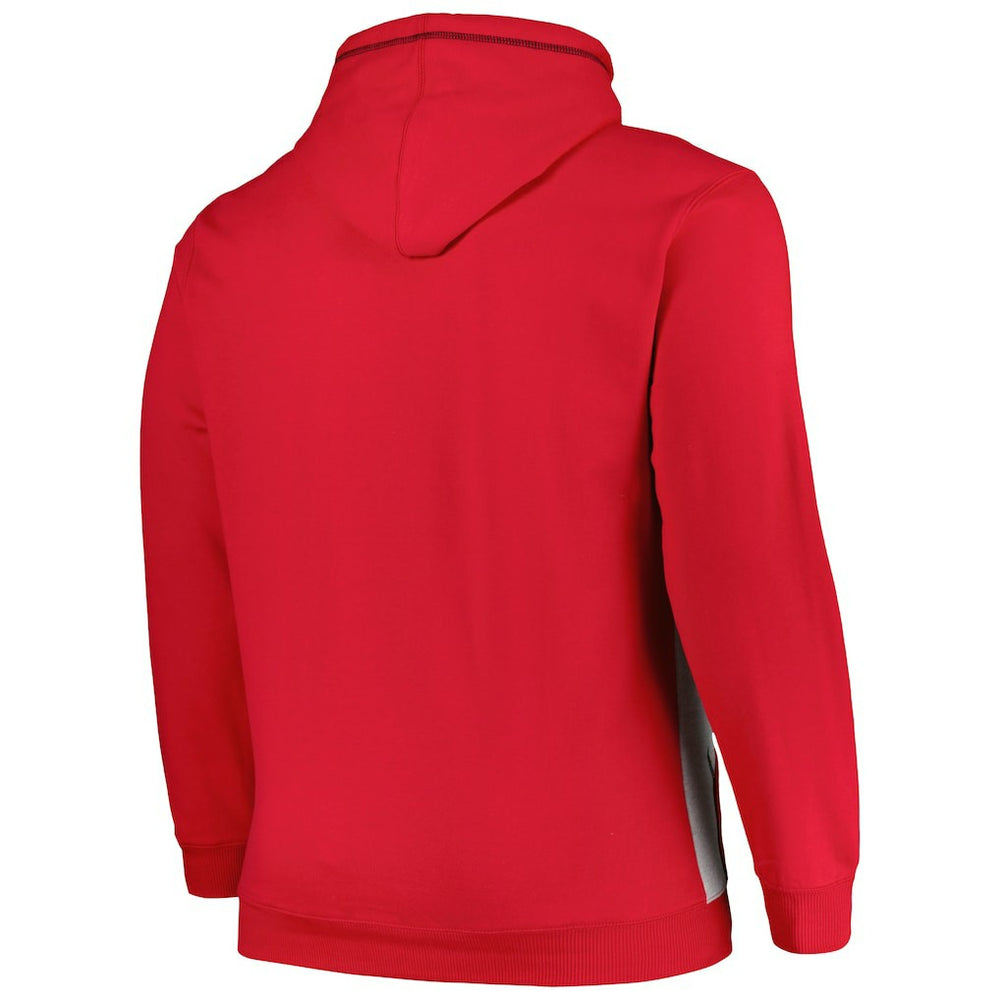 NBA Chicago Bulls Big & Tall Contrast Pieced Stitched Full-Zip Hoodie