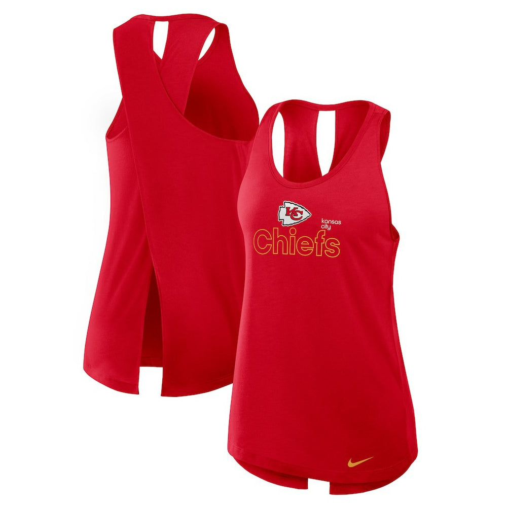 Women's Open-Back Crisscross Dri-FIT Tank Top - Kansas City Chiefs