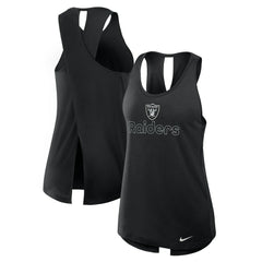 Women's Open-Back Crisscross Dri-FIT Tank Top - Las Vegas Raiders