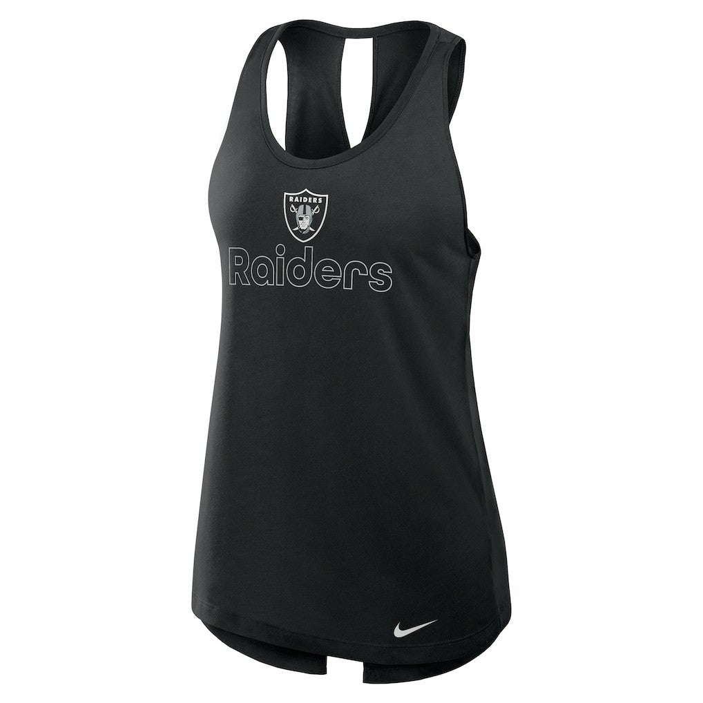 Women's Open-Back Crisscross Dri-FIT Tank Top - Las Vegas Raiders