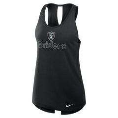 Women's Open-Back Crisscross Dri-FIT Tank Top - Las Vegas Raiders