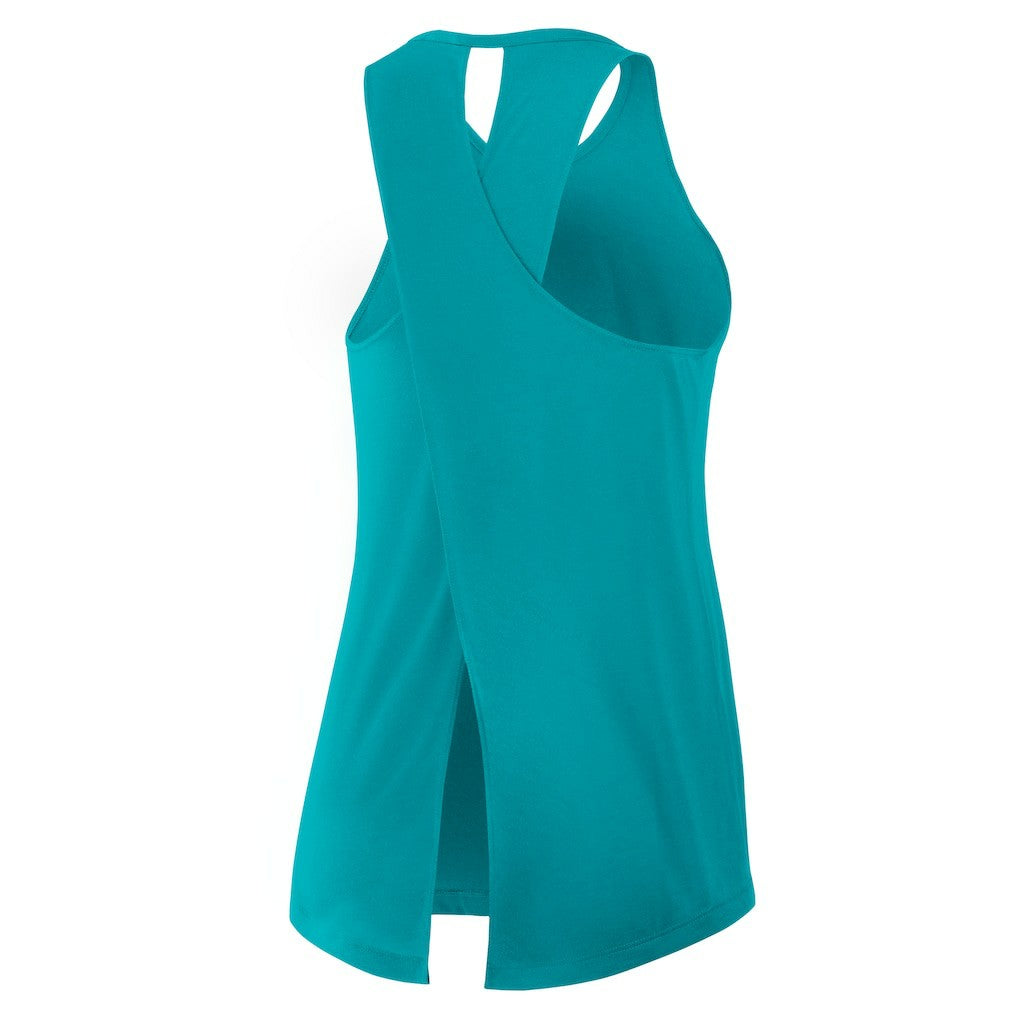 Women's Open-Back Crisscross Dri-FIT Tank Top - Miami Dolphins