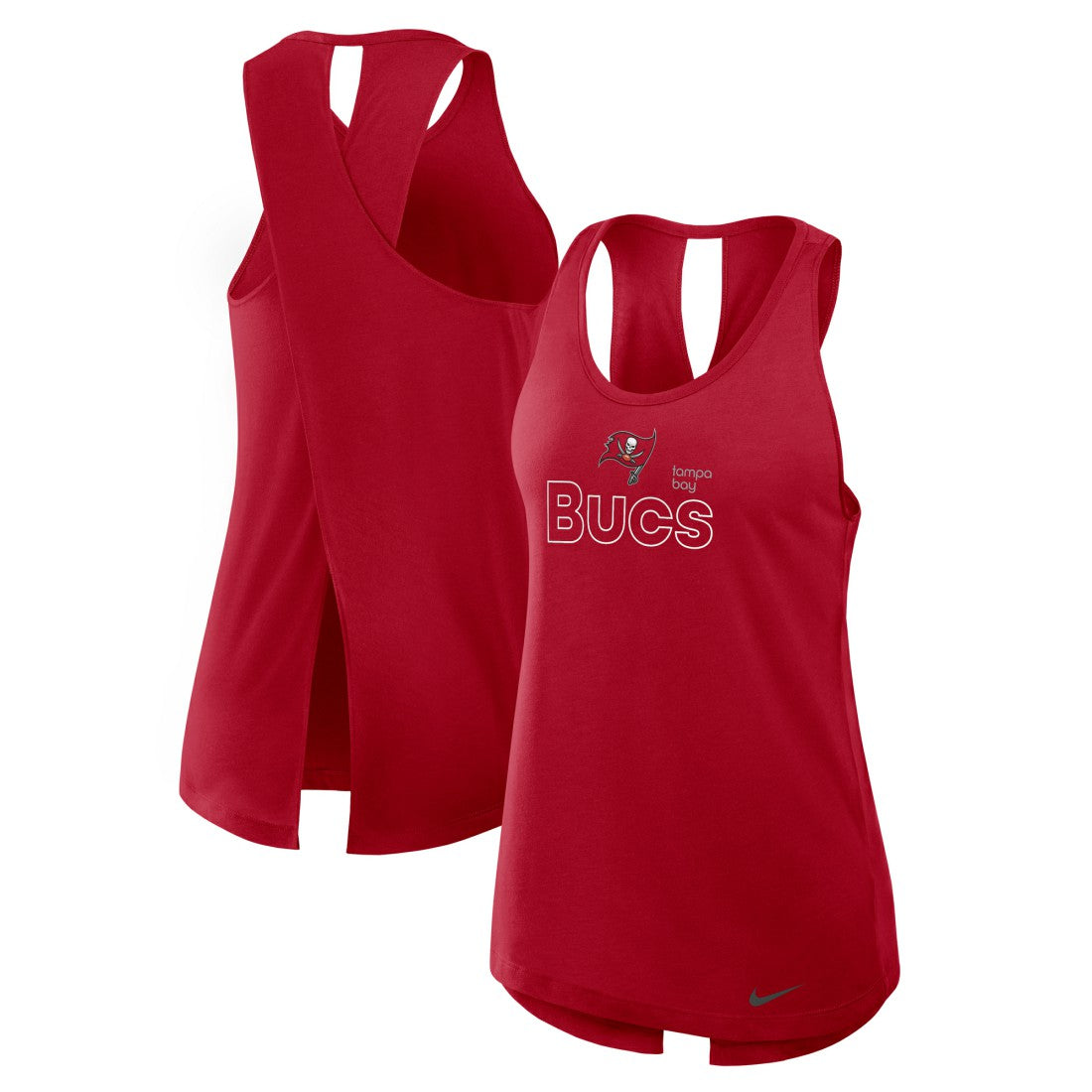 Women's Open-Back Crisscross Dri-FIT Tank Top - Tampa Bay Buccaneers