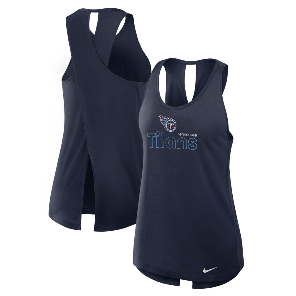 Women's Open-Back Crisscross Dri-FIT Tank Top - Tennessee Titans