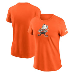 Women's Throwback Primary Logo T-Shirt - Cleveland Browns